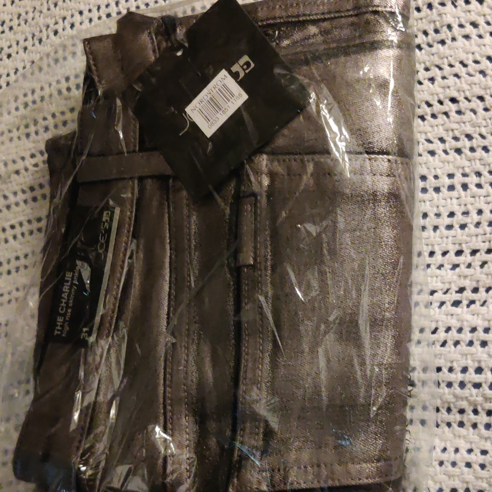 Joe's Jean's Silver The Charlie foil Skinny jeans PLEASE READ - Picture 7 of 16